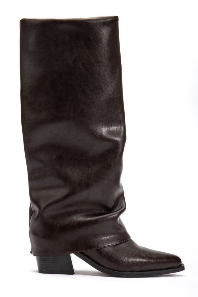 Acı Kahve Mat Deri Pantolon Western Çizme 6515