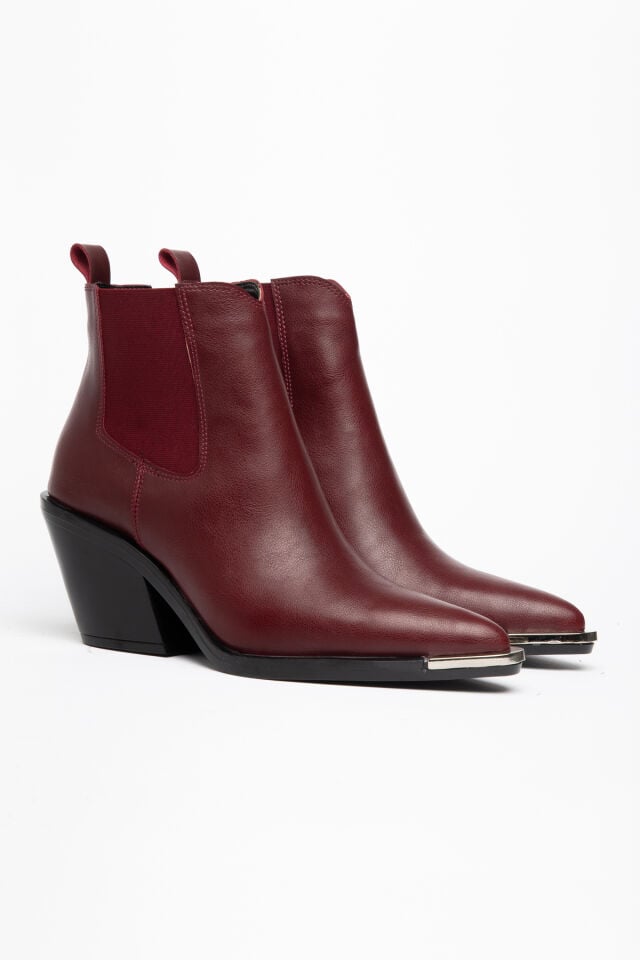 Bordo Mat Deri Lastikli Western Bot 3350 39