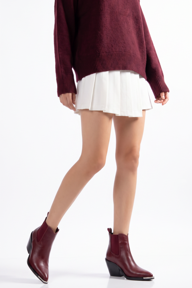Bordo Mat Deri Lastikli Western Bot 3350 39