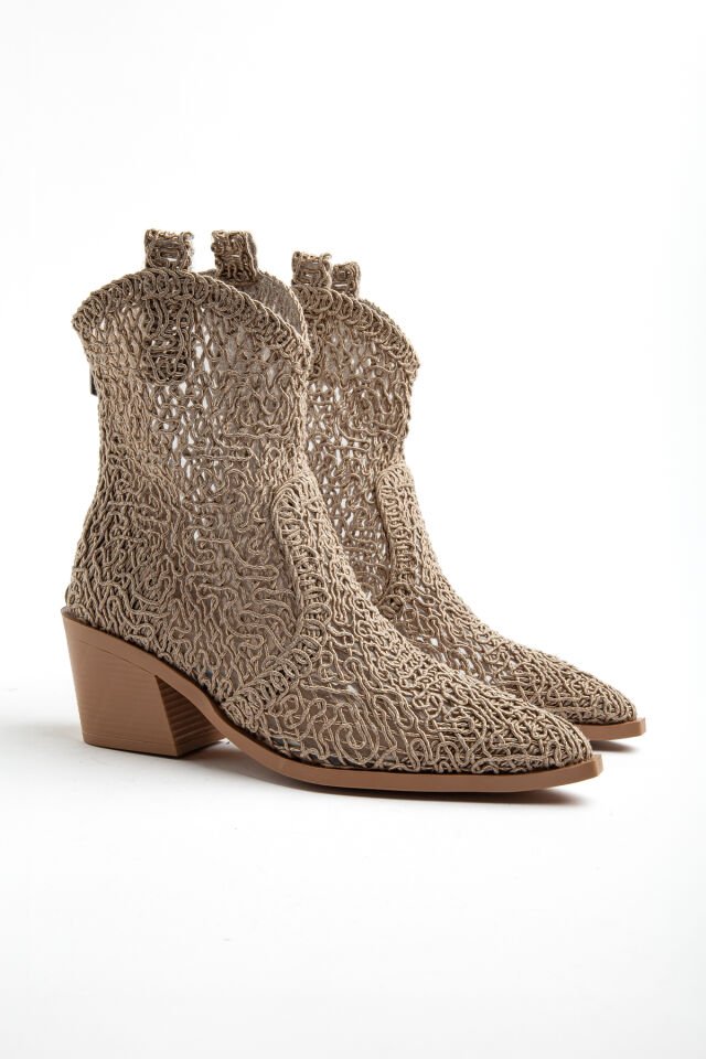 Nude Dantel Western Kovboy Bot 8110