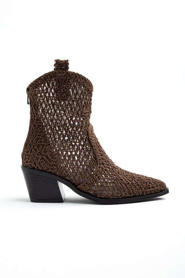 Kahve Dantel Western Kovboy Bot 8110 38